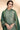 Appealing Sea Green Color Embroidered Cotton Fabric Function Wear Readymade Straight Cut Salwar Suit