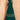 Awesome Chinon Silk Readymade Gown In Green Color