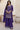 Georgette Fabric Purple Festive Wear Embroidered Readymade Sharara Style Palazzo Salwar Kameez