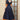 Black Color Jacquard Weaving Adorning Silk Gown