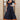 Black Color Jacquard Weaving Adorning Silk Gown
