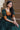 Green Color Engrossing Jacquard Weaving Silk Gown
