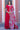 Rani Color Georgette Divine Readymade Gown With Dupatta
