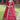 Georgette Fabric Rani Color Embroidered Readymade Long Gown With Dupatta