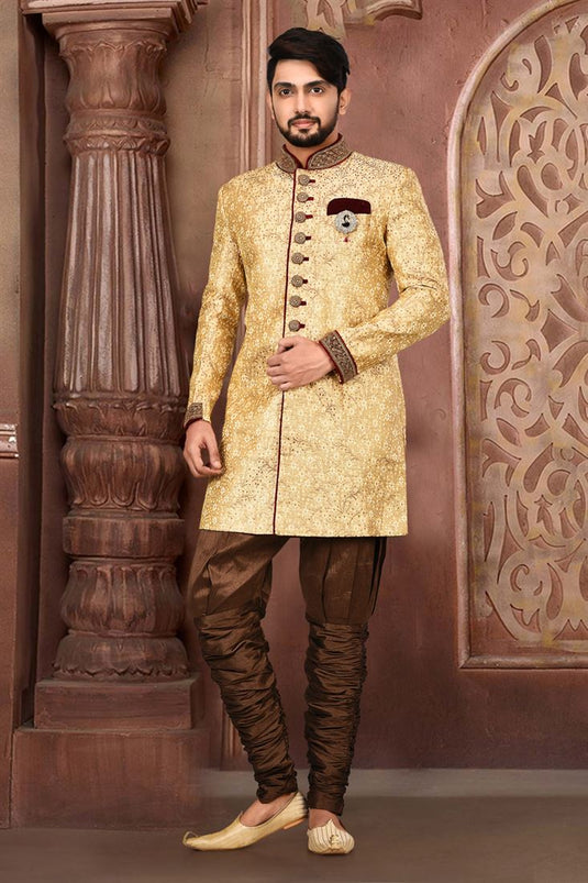 Artistic Magnificent Readymade Men Indo Western For Wedding Wear