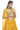 Astounding Printed Work On Yellow Color Organza Fabric Lehenga
