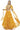 Astounding Printed Work On Yellow Color Organza Fabric Lehenga