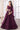 Excellent Net Fabric Wine Color Lehenga Choli In Wedding Wear