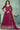 Sangeet Wear Embroidered Anarkali Salwar Kameez In Georgette Fabric Rani Color