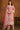 Organza Fabric Embroidered Straight Cut Salwar Kameez In Pink Color
