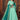 Dazzling Art Silk Fabric Sea Green Color Anarkali Suit With Contrast Dupatta